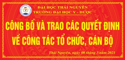 Công bố và trao các quyết định về công tác Tổ chức, cán bộ